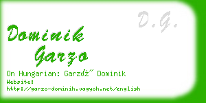 dominik garzo business card