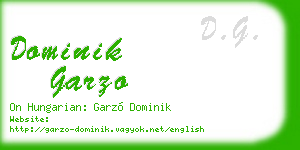 dominik garzo business card